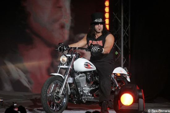 Chuck Palumbo on his motorbike