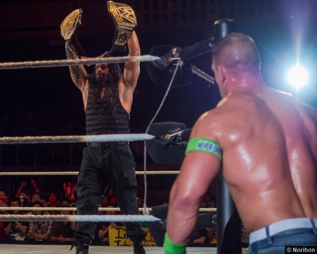 Wwe 110714 Roman Reigns World Title Belts John Cena