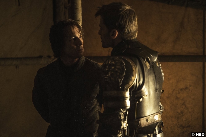 Game Of Thrones S6 E8 Nikolaj Coster Waldau Tobias Menzies Edmure Tully Jaime Lannister