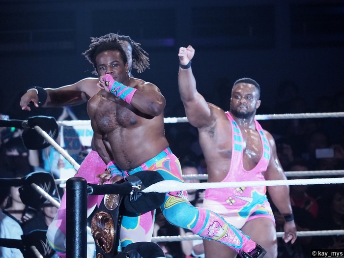 02072016 New Day Big E Xavier Woods Tag Team Title Belt