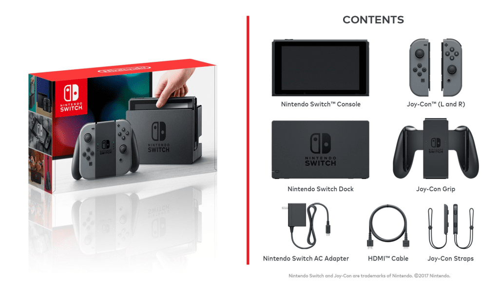 Nintendo Switch Box Contents