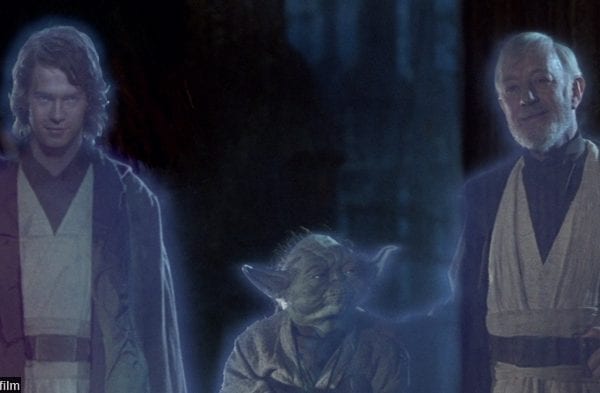 Star Wars Anakin Yoda Obi Wan Ghosts Rotj