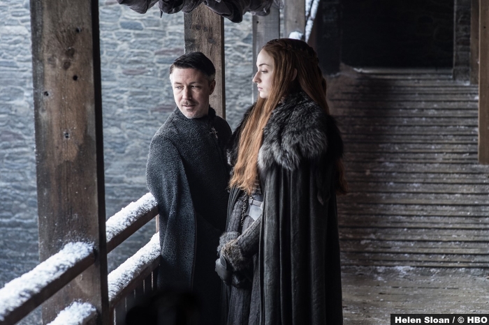 Game Of Thrones S7 Aidan Gillen Petyr Littlefinger Baelish Sophie Turner Sansa