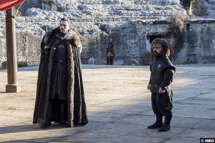 Game Thrones S7e7 Jon Snow Kit Harrington Peter Dinklage Tyrion