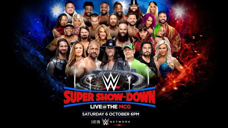 Wwe Super Showdown 2018 Poster