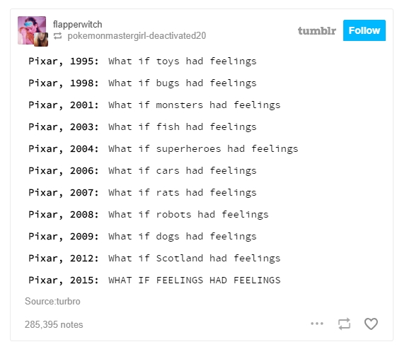 Pixar Feelings