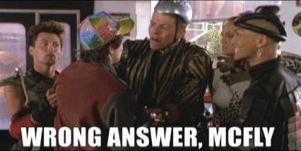 Gif Wrong Answer Mcfly