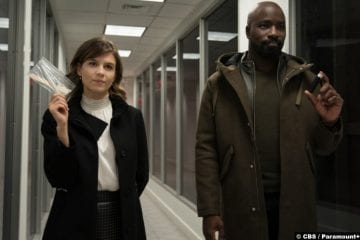 Evil S02e01: Katja Herbers and Mike Colter as Kristen Bouchard and David Acosta