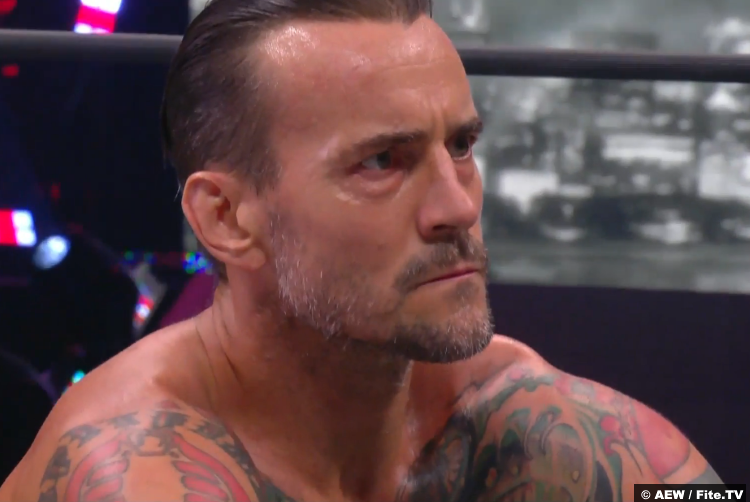 CM Punk at AEW All Out 2021