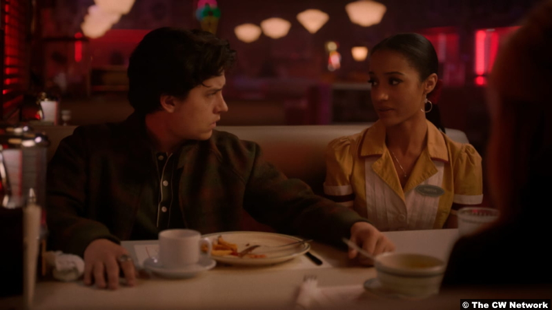 Riverdale S05e17: Cole Sprouse and Erinn Westbrook as Jughead Jones and Tabitha Tate