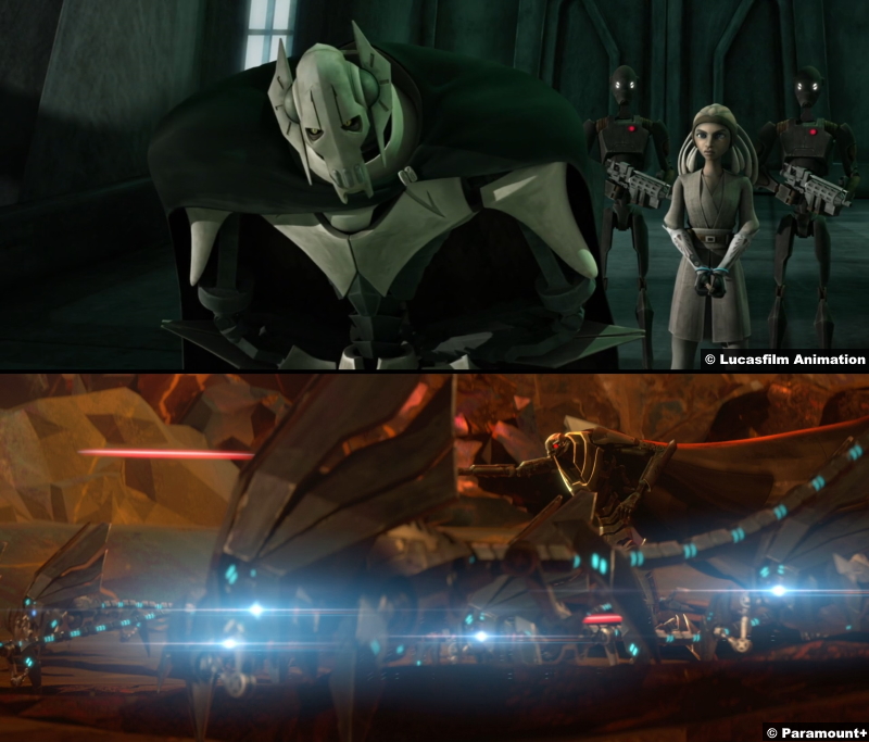 Star Trek Prodigy Star Wars Clone Wars Drednok Grievous Comparison
