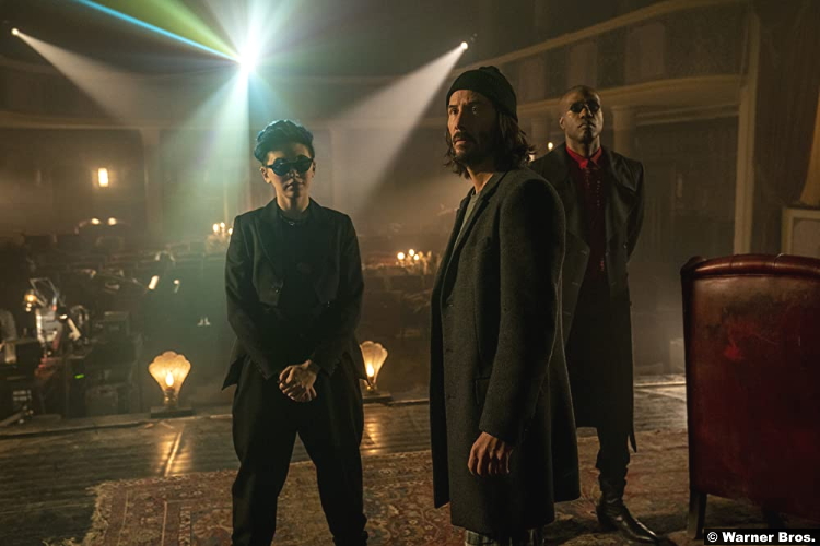 The Matrix Resurrections: Jessica Henwick, Keanu Reeves and Yahya Abdul-Mateen II