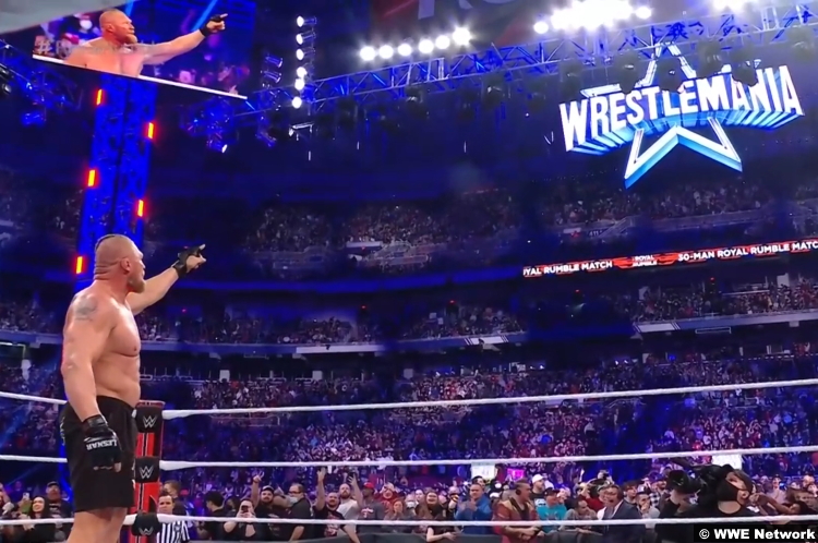 WWE Royal Rumble 2022: Brock Lesnar points towards WrestleMania sign