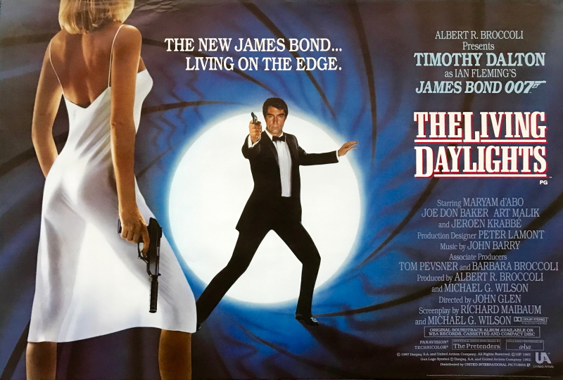 007 James Bond: The Living Daylights Poster