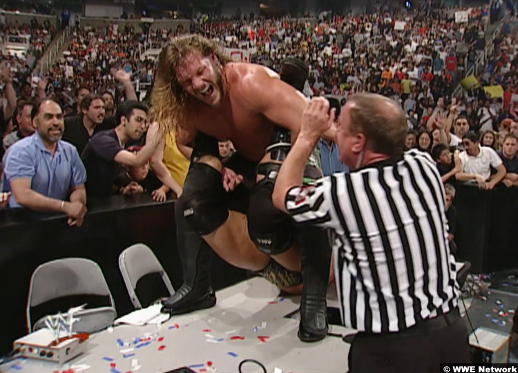 Raw 210501: Chris Jericho with Triple H in the Walls of Jericho