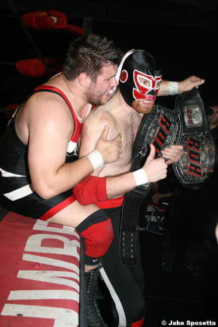 ROH Proving Ground 2009: Kevin Steen (aka Owens) and El Generico (aka Sami Zayn)