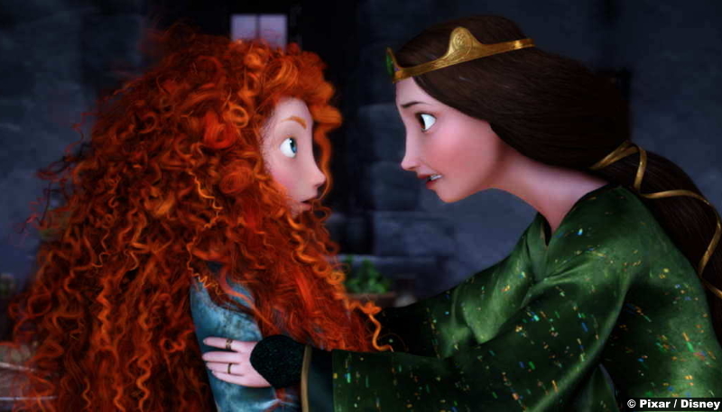 Brave: Kelly Macdonald and Emma Thompson as Princess Merida and Queen Elinor