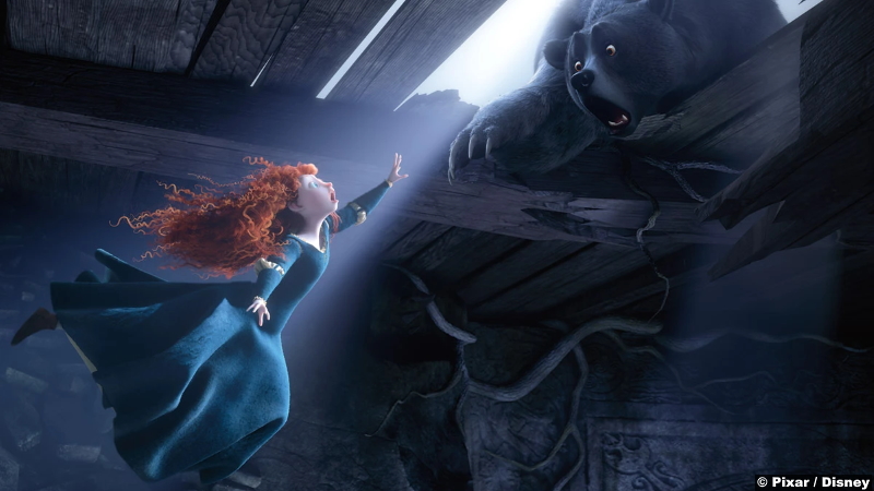 Brave: Kelly Macdonald voices Princess Merida with Mor'Du