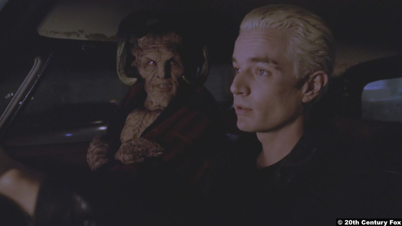 Buffy the Vampire Slayer S04e12: Anthony Head and James Marsters as Giles and Spike