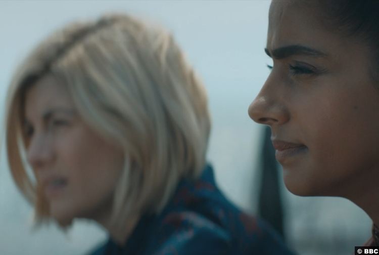Doctor Who S13e08: Jodie Whittaker and Mandip Gill