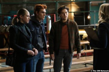 Riverdale S06e09: Lili Reinhart, K.J. Apa and Cole Sprouse as Betty, Archie and Jughead