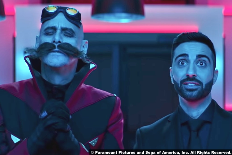 Sonic the Hedgehog 2: Jim Carrey and Lee Majdoub as Dr. Robotnik and Agent Stone