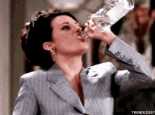 Gif - Will And Grace - Karen Drinking