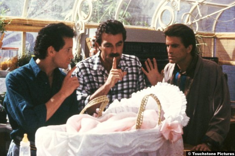 Three Men and a Baby: Steve Guttenberg, Tom Selleck and Ted Danson