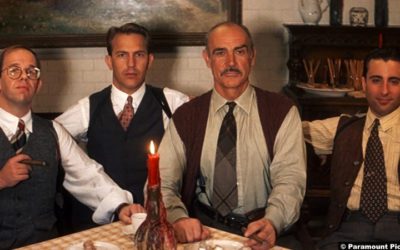 The Untouchables: Charles Martin Smith, Kevin Costner, Sean Connery and Andy Garcia